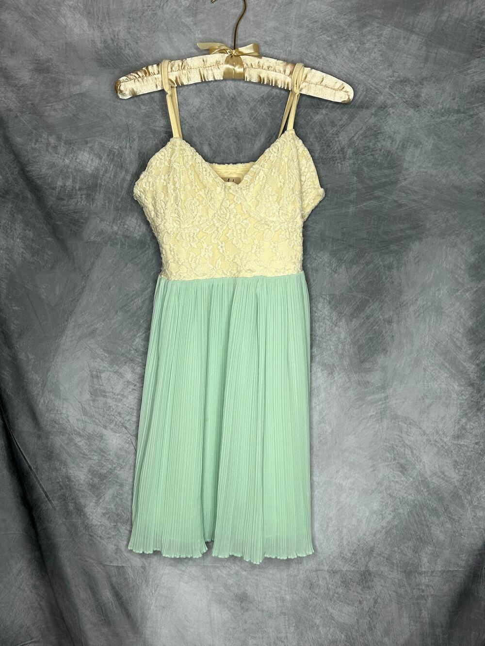 Lost Babydoll Slip Dress Women Med Mini Fairycore Lined Cotton Lace Coquette